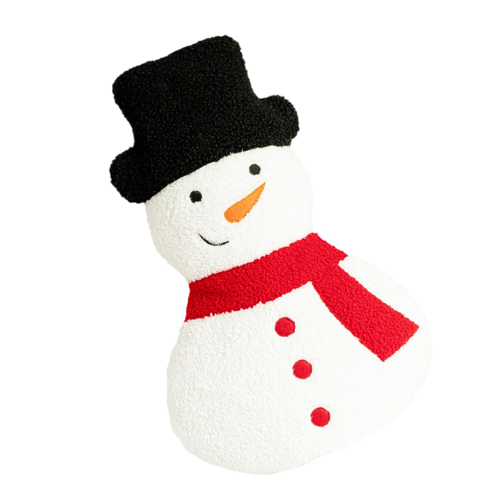 carotoe Christmas Decoration Snowman Shape Soft Cushion Ergonomic Stuffed Throw Pillow Holiday Sofa Couch Accessories Home Decors