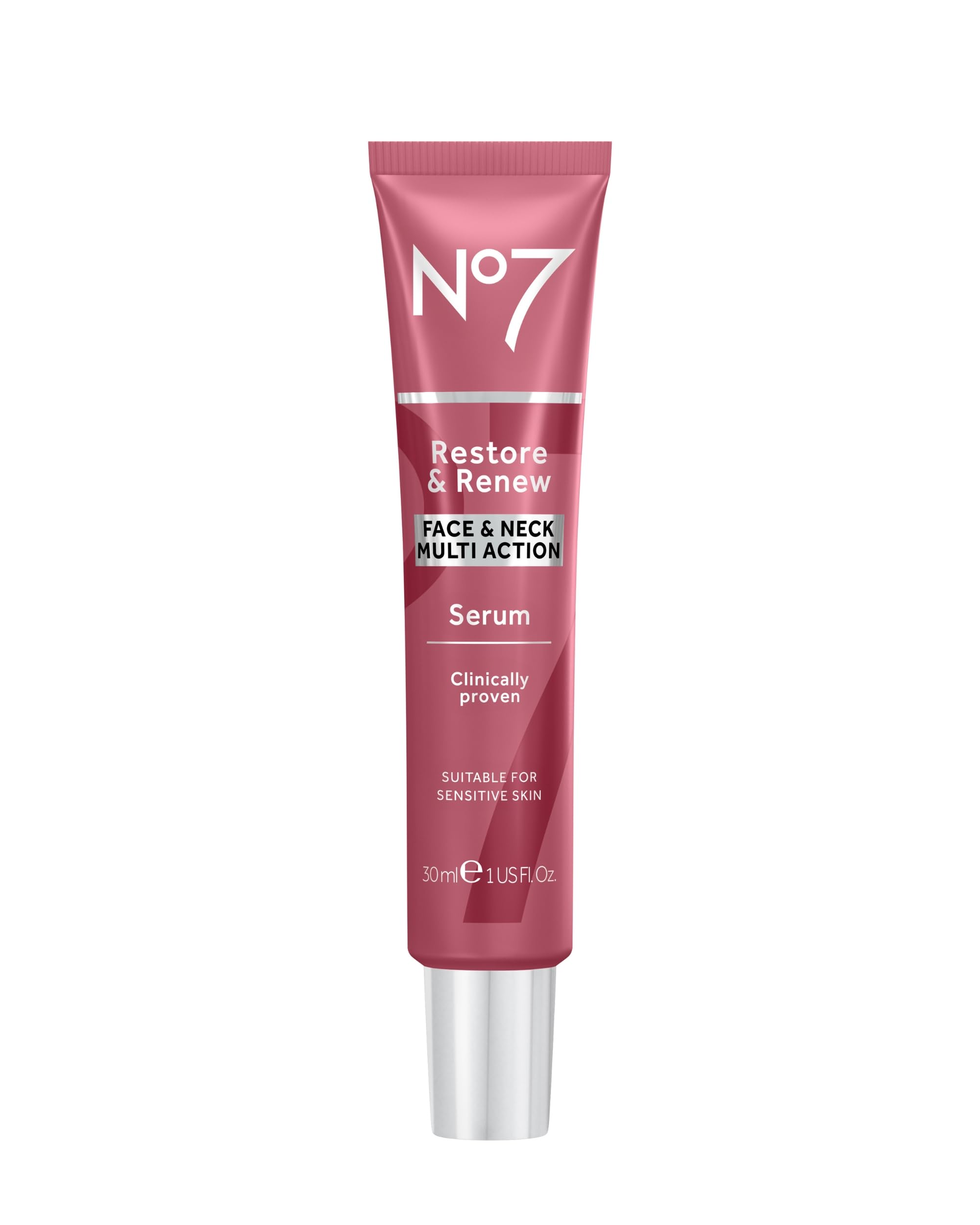 No7 Restore & Renew Multi Action Face & Neck Serum | Restore & Renew Anti-Aging-Serum