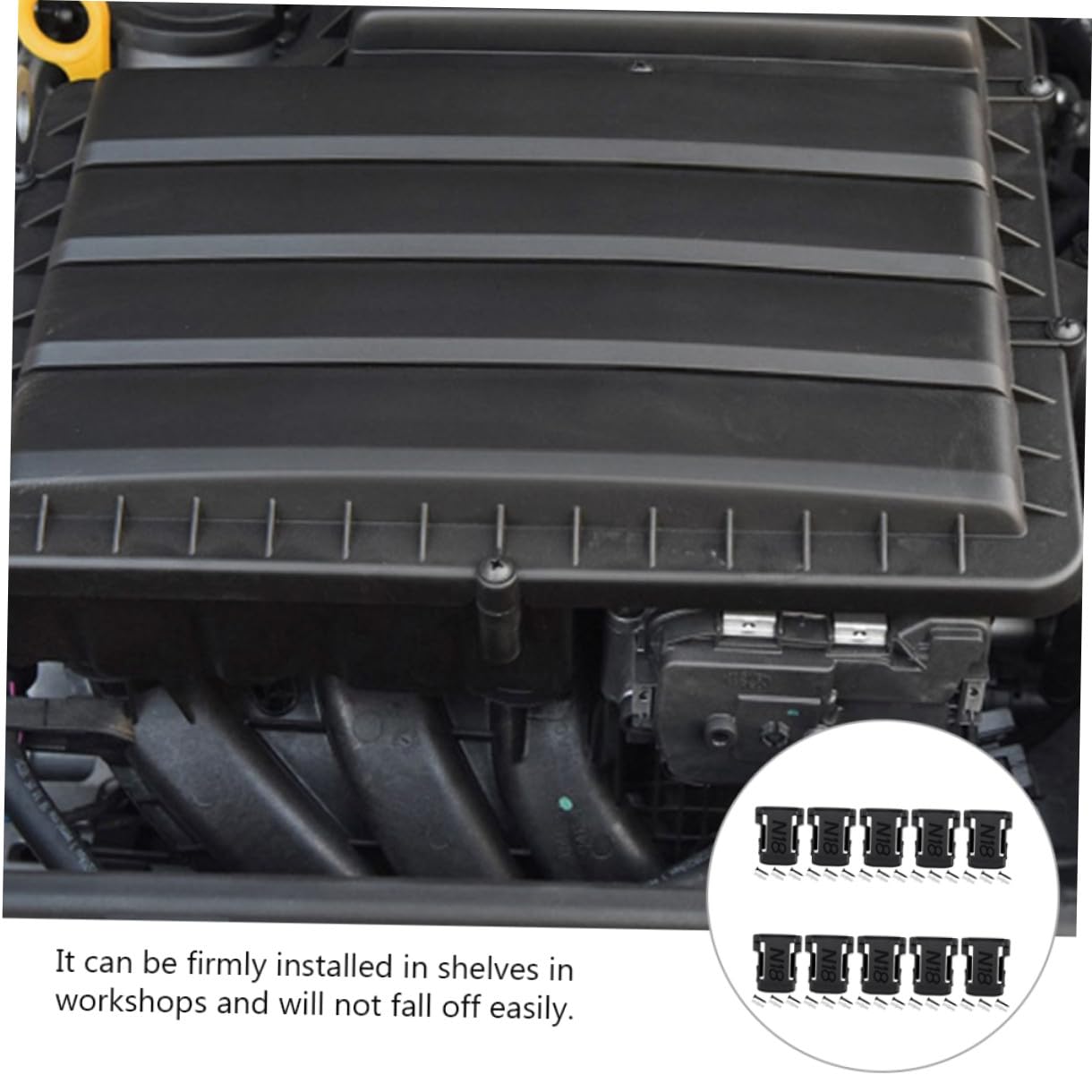 DOITOOL Supporto Per Batteria Da 10 Pezzi Per Batterie Da 18 V Materiale Robusto Facile Da Installare Regolazione Dellangolazione