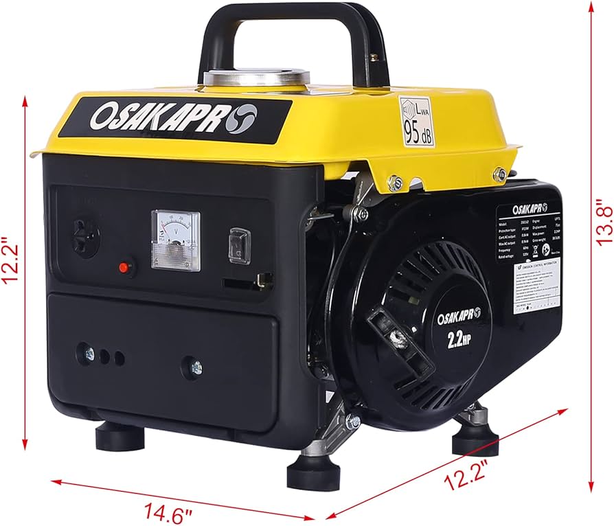 Amazon.com: Portable Generator, 71cc 2-Stroke Gasoline Engine, 900