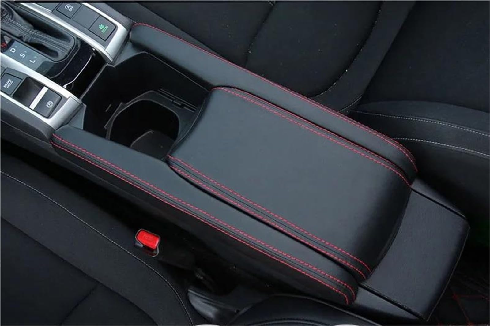 Copri Bracciolo Auto Per Honda Per Civic X 10th FC 2016-2020 | Protezione Per Bracciolo In Ecopelle Liscia, Design Facile Da Infilare HIMIUSIKTC