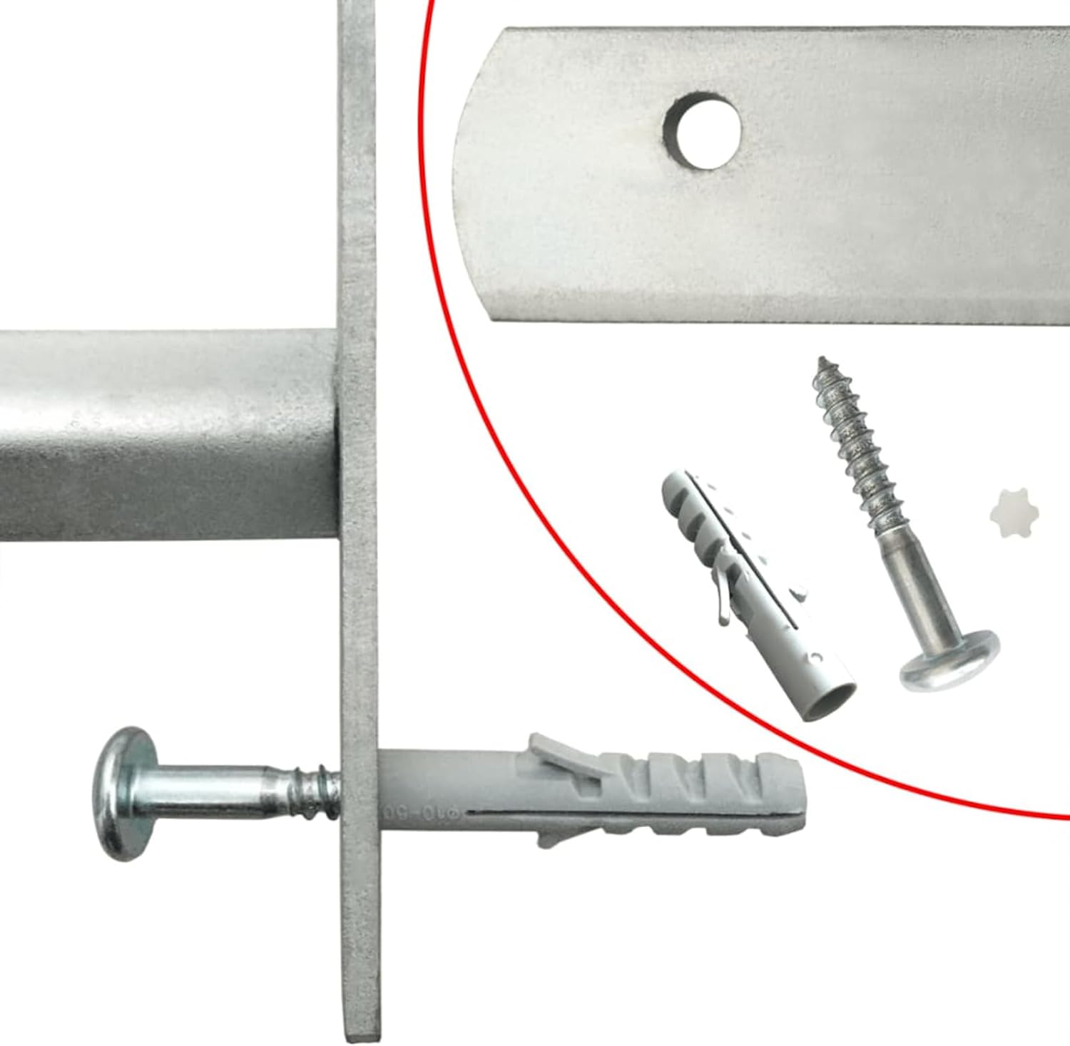 Adjustable Safety Grating Window with 4 Bars 500-650mm Adjustable Safety Bar for Window Grating Barriers Door Entry Protector Property