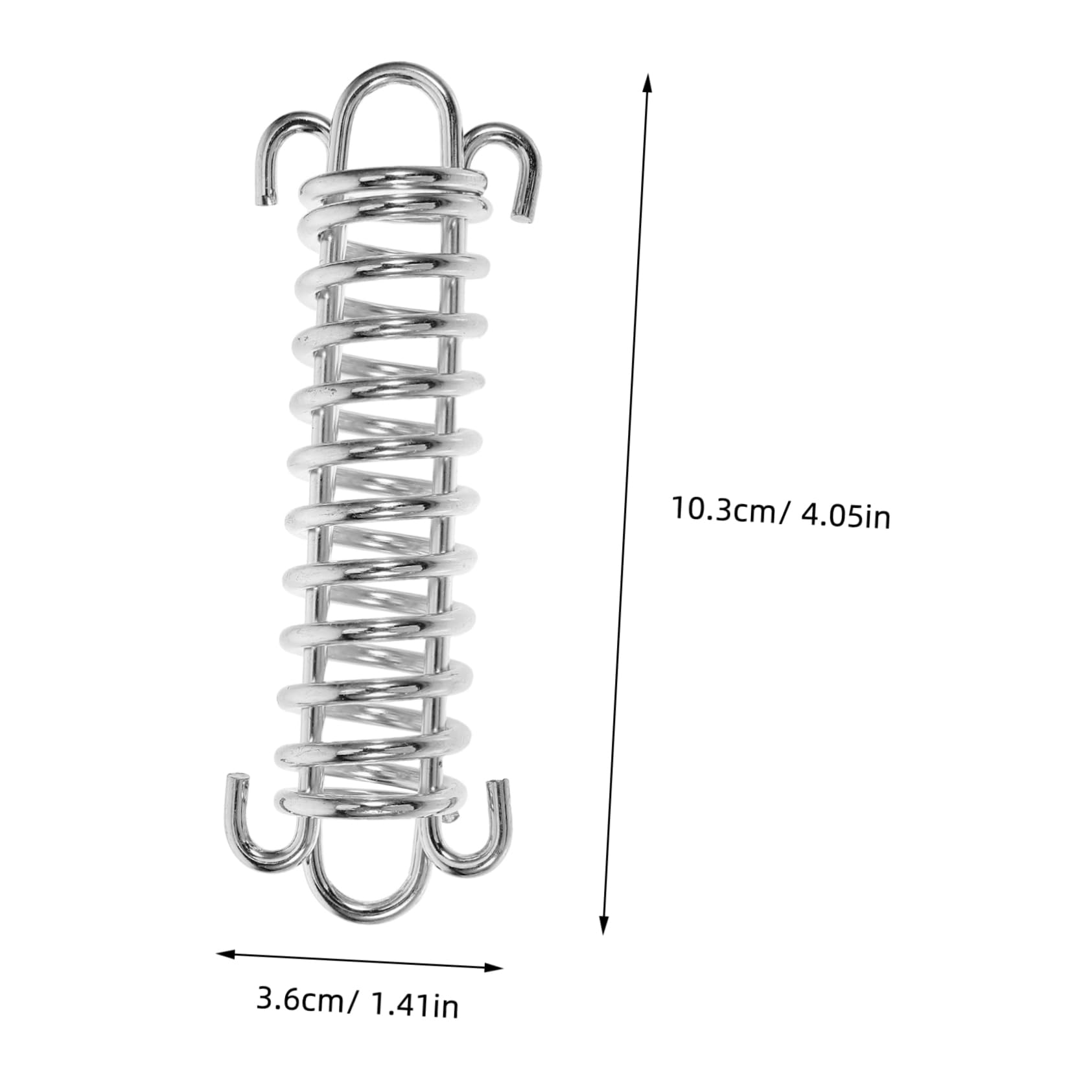 balacoo Tent Canopy Spring Buckles 6 Pack Steel Rope Buckle Elastic Hook Tension Spring for Outdoor Use