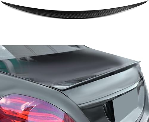 SCITOO Repuesto de alerón trasero de fibra de carbono negro brillante para Mercedes W222 Clase S Sedan 2013-2020