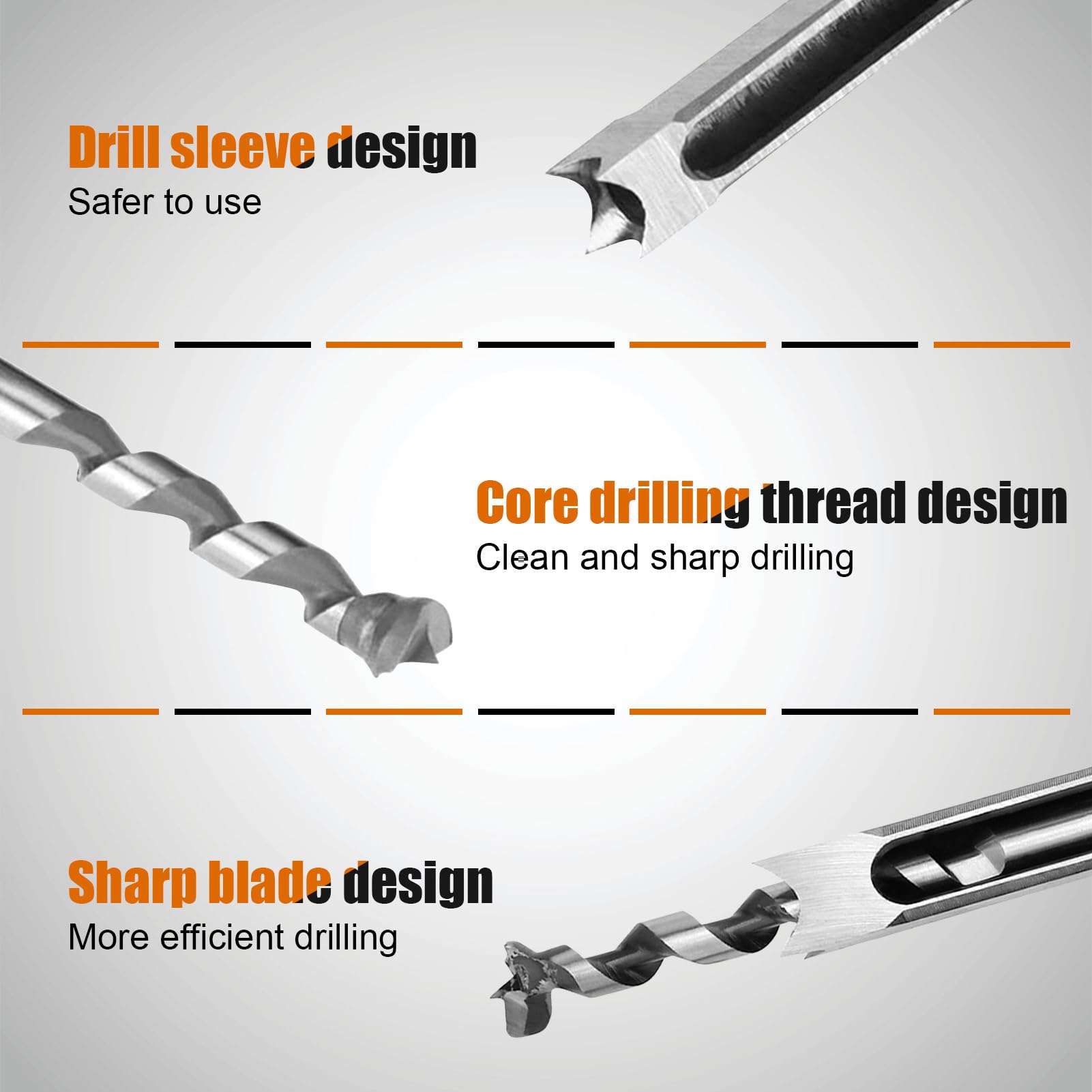 Steel Square Hole Chisel Drill Set Mortising Drill WoodWorking DIY Wood Hole Opening Drilling Tool Kit for Construction Installation - Image 4