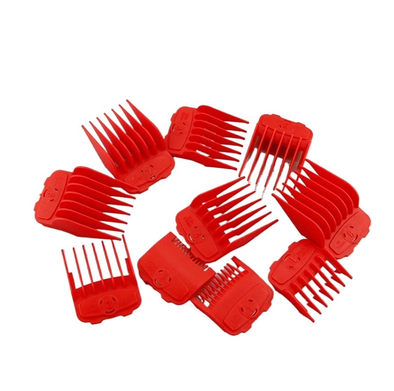 Kit De Peines De Límite For Cortapelos Magnéticos De 10 Piezas, Repuestos De Protectores De Guía De Corte De Peluquería De 1,5-25 Mm, Compatibles Con WAHL, Cortapelos Eléctrico(Blue)