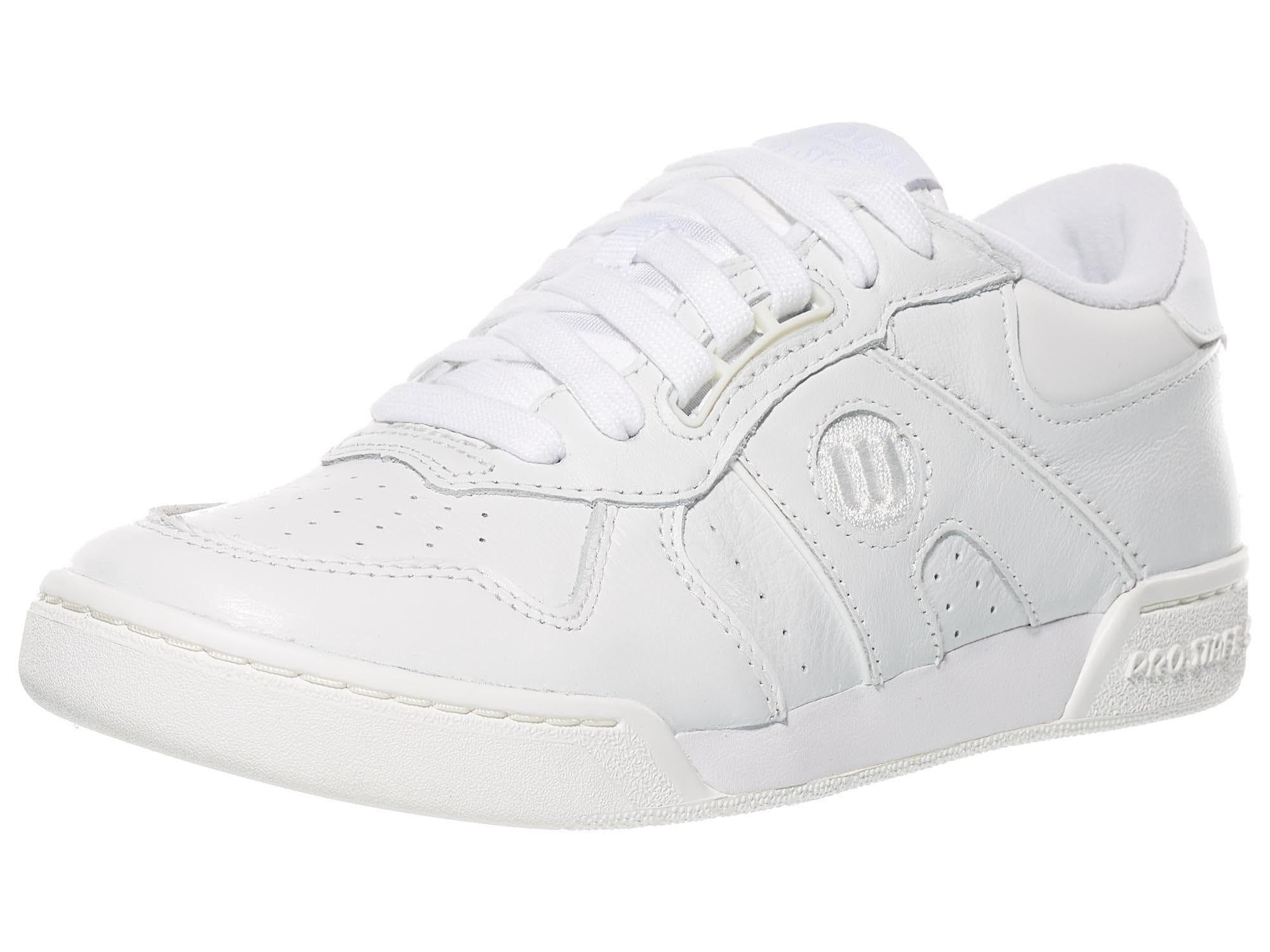 WILSON Women's Pro Staff 87 Leather Shoe, Retro Court Sneakers & Full-Grain Leather Tennis Shoes