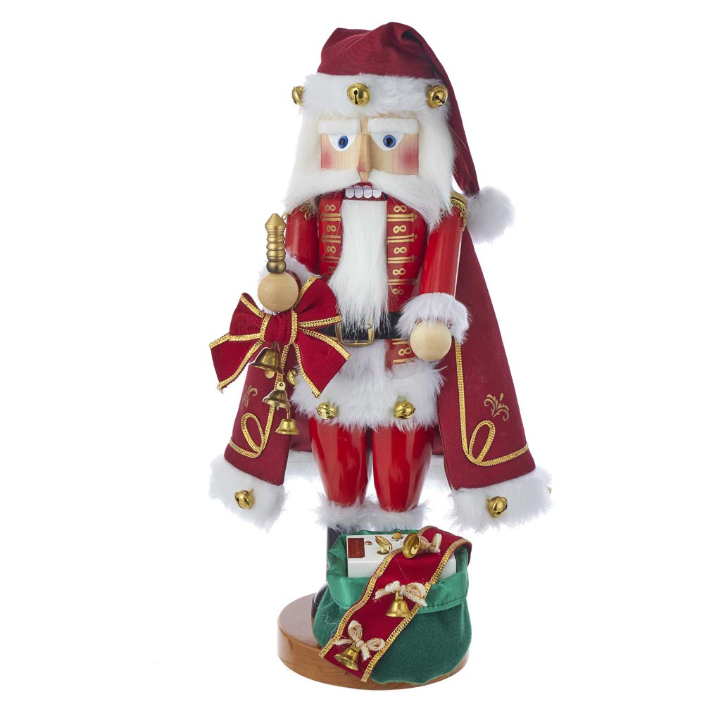 Kurt Adler Steinbach Jingle Bells Santa Musical Nutcracker Christmas Décor, STD, Multicolored