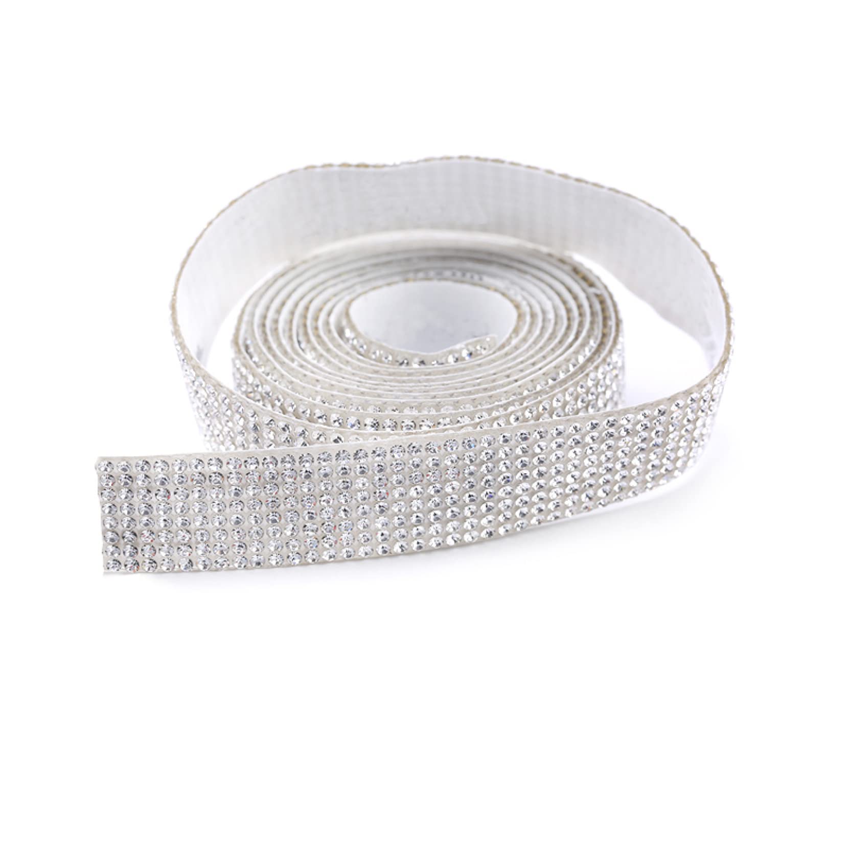 ACiyD 1 Yard Strasssteine Selbstklebend Glitter Kristallband Band Kette DIY Strassband Trim für Autotelefon Dekorationen (Color : 27mm Crystal Yellow, Size : 1 Yard) (14mm Crystal 2 1 Yard)