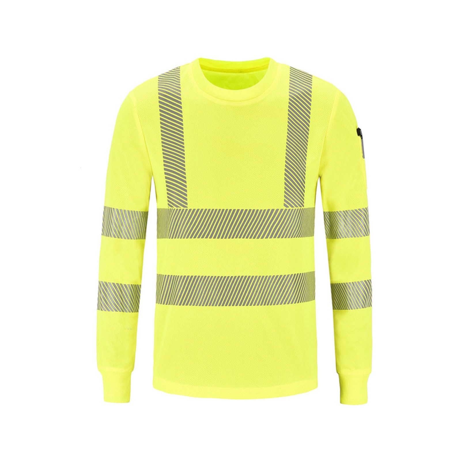 Chaleco reflectante de alta visibilidad, Polo reflectante de alta visibilidad manga larga y secado rápido, unisex, multicolor, varios tamaños(Gelb,M)
