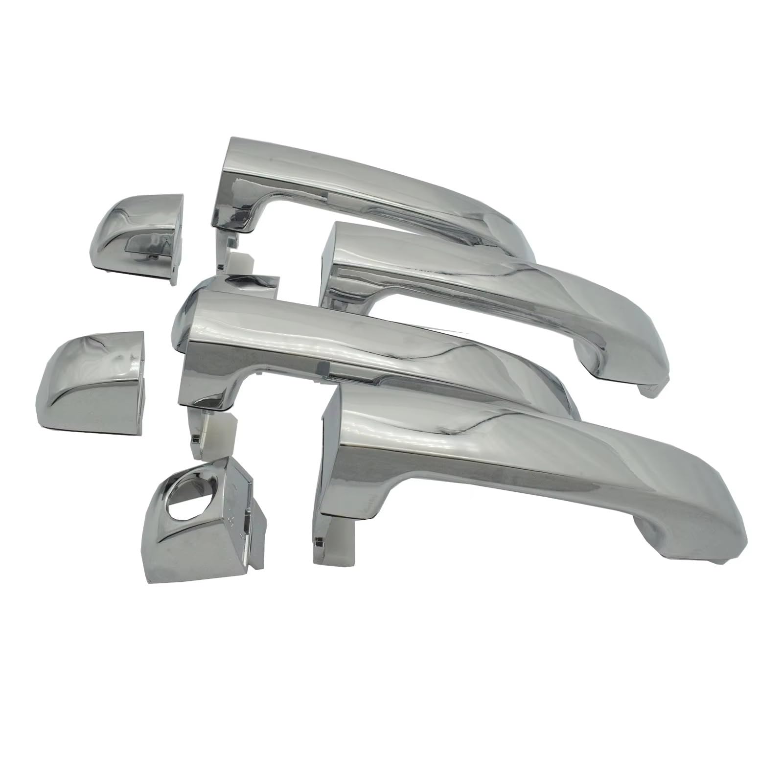 Byskjz One Color Car Exterior Door Handle For Hyundai For Veracruz For Ix55 2007-2012 826523J010 82662-3J010 Car Chrome Outside Exterior Front Rear Left Right Door Handle(1Pc No Keyhole)