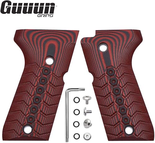 Miniatura 7 de Guuun Empuñaduras G10 para Beretta 9296 Compacto, Textura Mecánica OPS