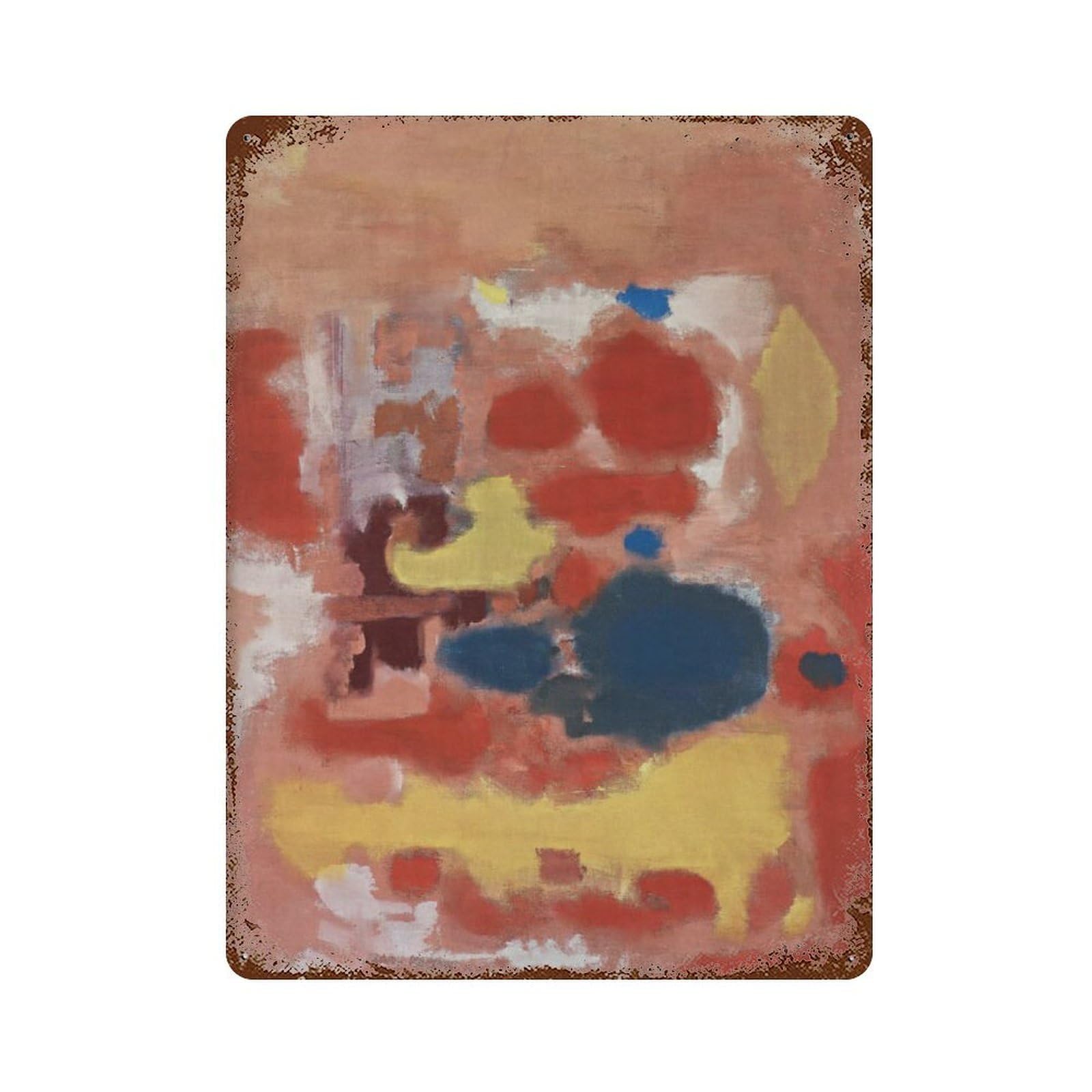 xiaoxiaoshen Mark Rothko Abstract Colorful Expressionist Wall Decor Art Metal Tin Poster Modern Home Decor Art Home Bar Shop Decorations Vintage Sign 40x30cm