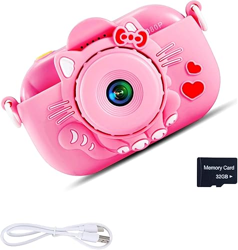 Miniatura 16 de Cámara digital para niños pequeños de YEEHAO, juguetes para niños de 3 a 9 años, cámara de video para niños pequeños de 1080P, regalos de Navidad