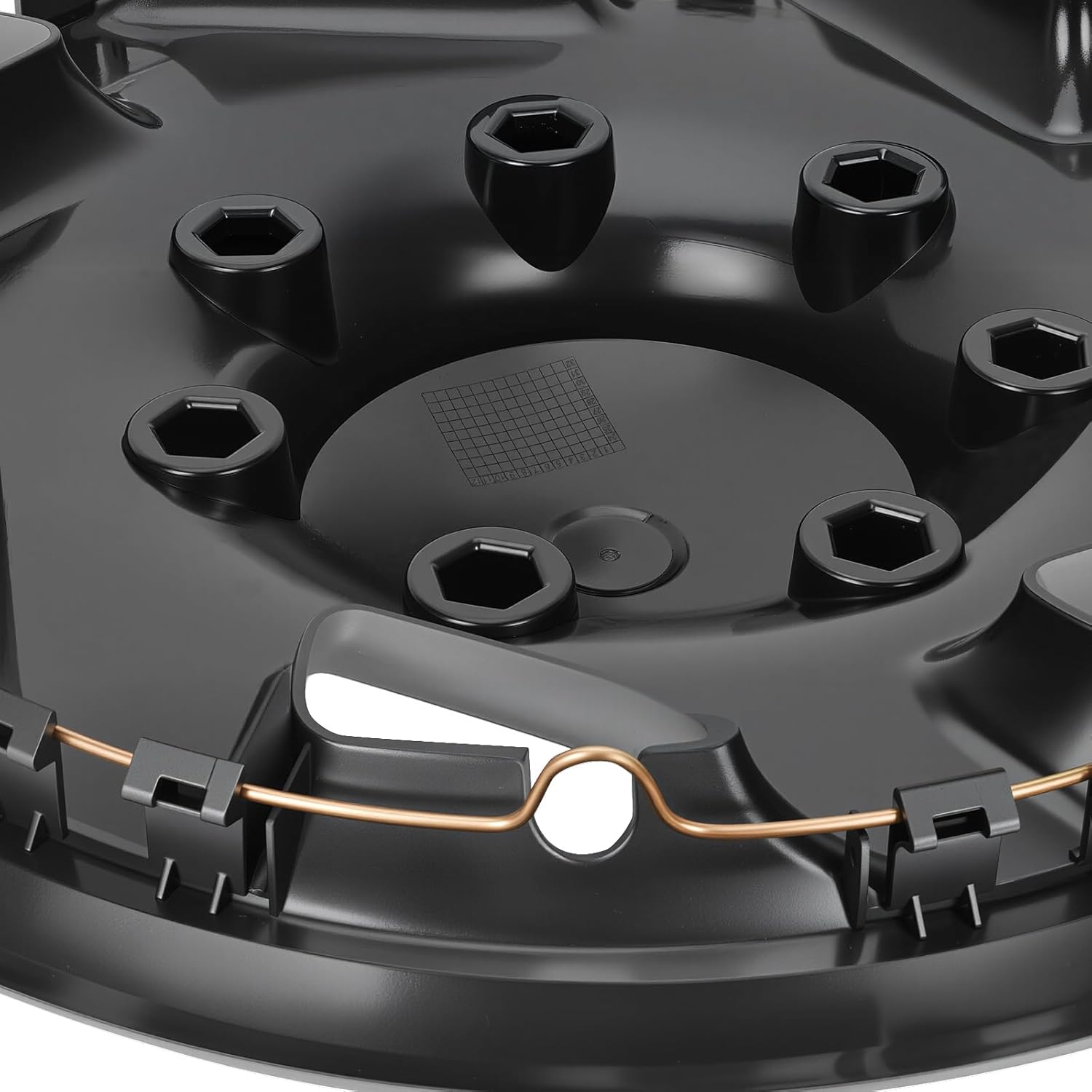 Hubcaps Compatible with Ford F250 F350 Truck; E150 E250 E350 E450 Van; F250 SuperDuty F350 SuperDuty;Excursion; All Only Fit for 8 Lug 16'' Steel Wheels;Set of 4 Packs (Silver)