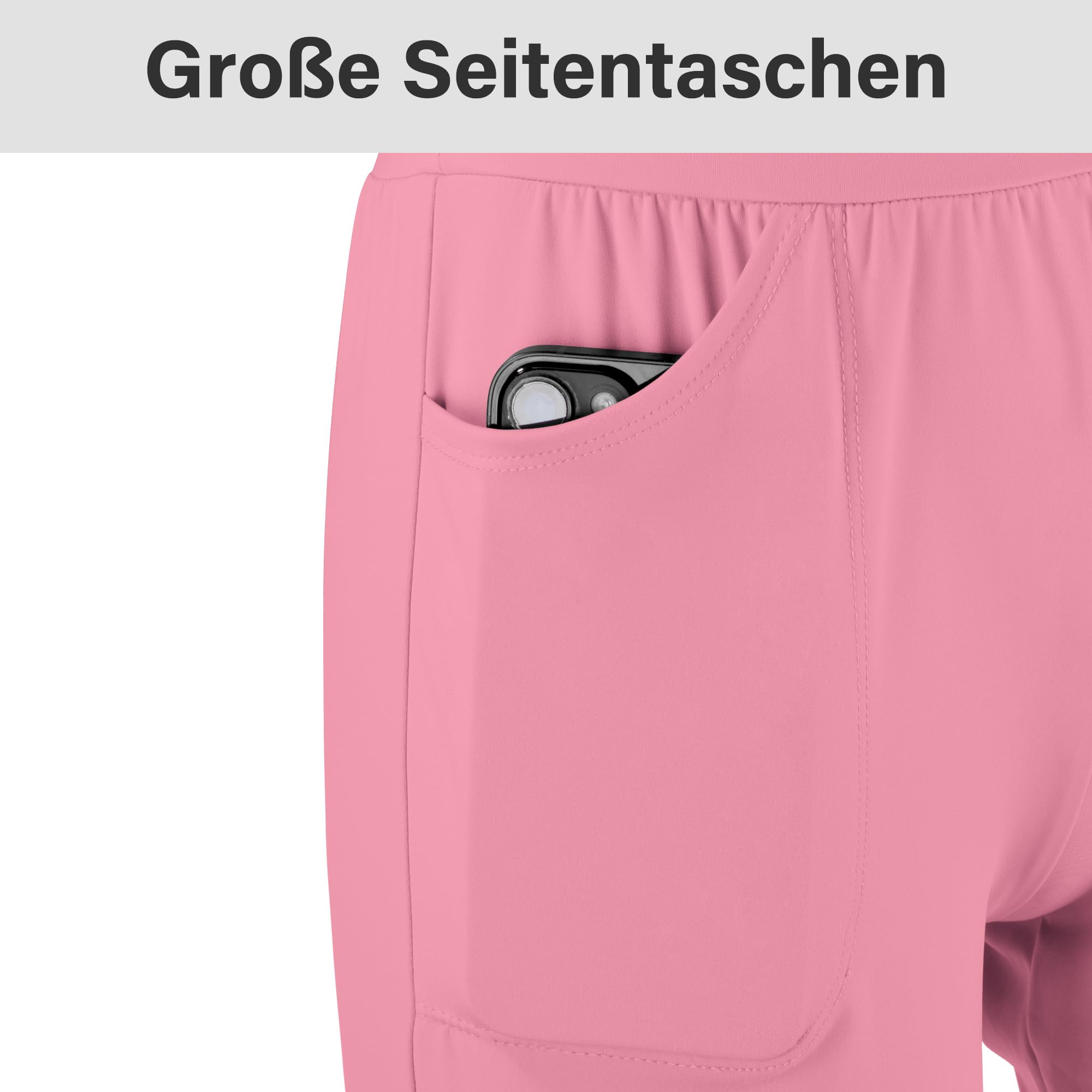 BIG ELEPHANT Confezione da 3 Pantaloni da Jogging per Bambine con Tasche, Pantaloni Sportivi a Vita Alta per Yoga e Corsa
