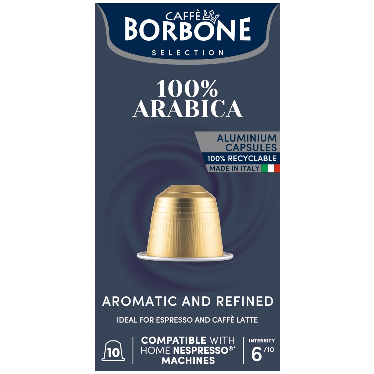 100 Capsules Borbone Dek – Compatibles Nespresso – Café Décaféiné – Respresso