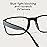Gaoye 2-Pack of Reading Glasses - Blue-Light Filter, UV Protection - Readers with Rectangle Frames