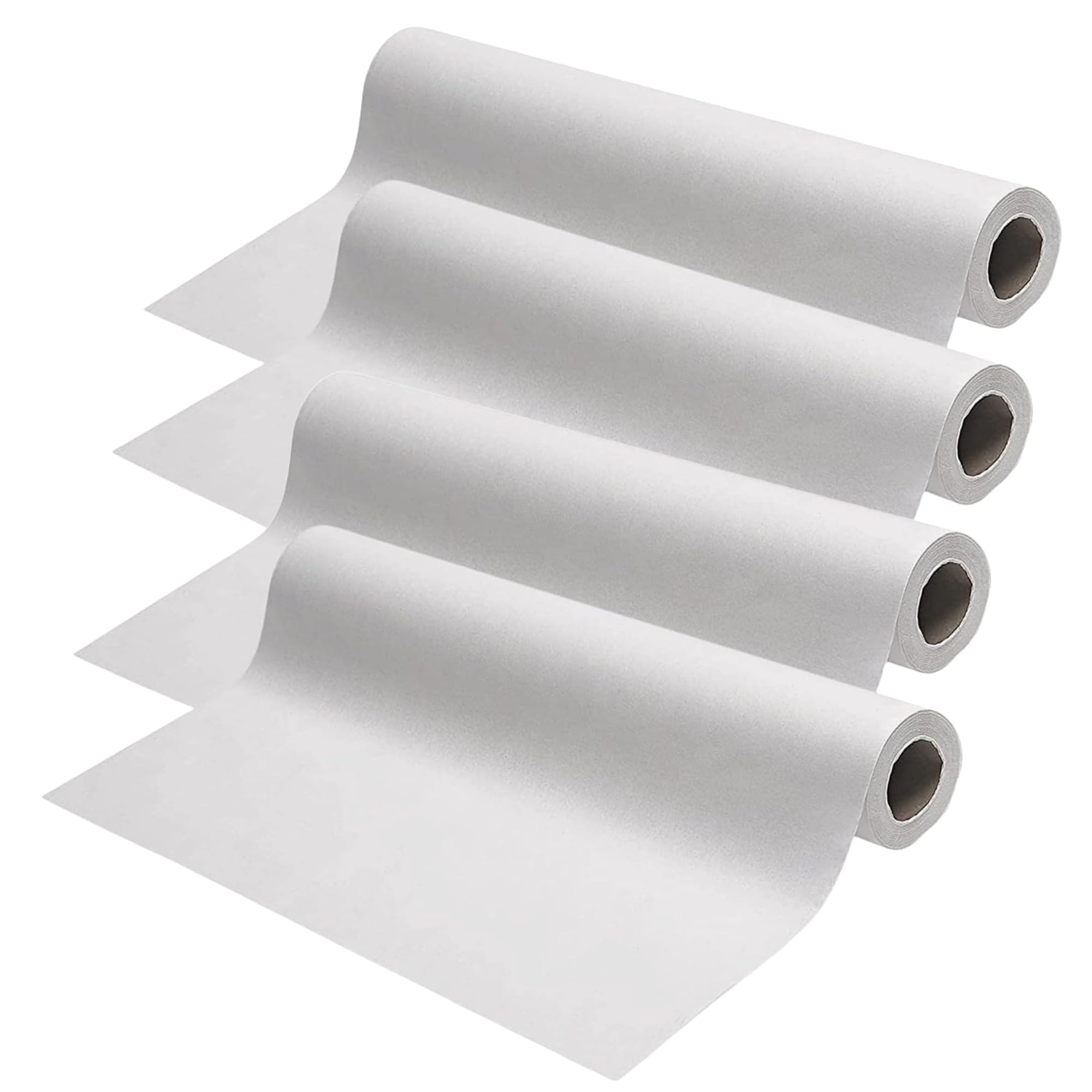 Exam Table Paper - 18''x125’ Disposable Standard White Crepe - Paper Rolls for Spas, Doctors, Chiropractors and Massage Tables…