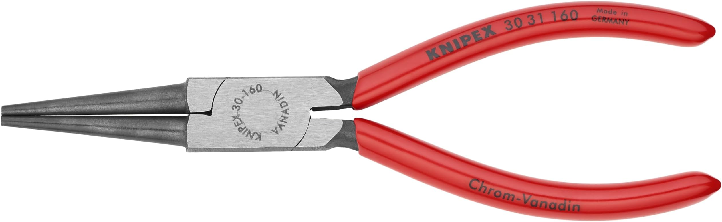 KNIPEX - 30 31 160 Tools - Long Nose Pliers, Round Tips (3031160), 6.25