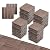 36 pcs 12"x12" Plastic Interlocking Deck Tiles Outdoor All Weather Waterproof Flooring Deck Tiles Patio Floor Tile for Pool Balcony Backyard Porch (12 * 12 INCH, Coffee, 36)