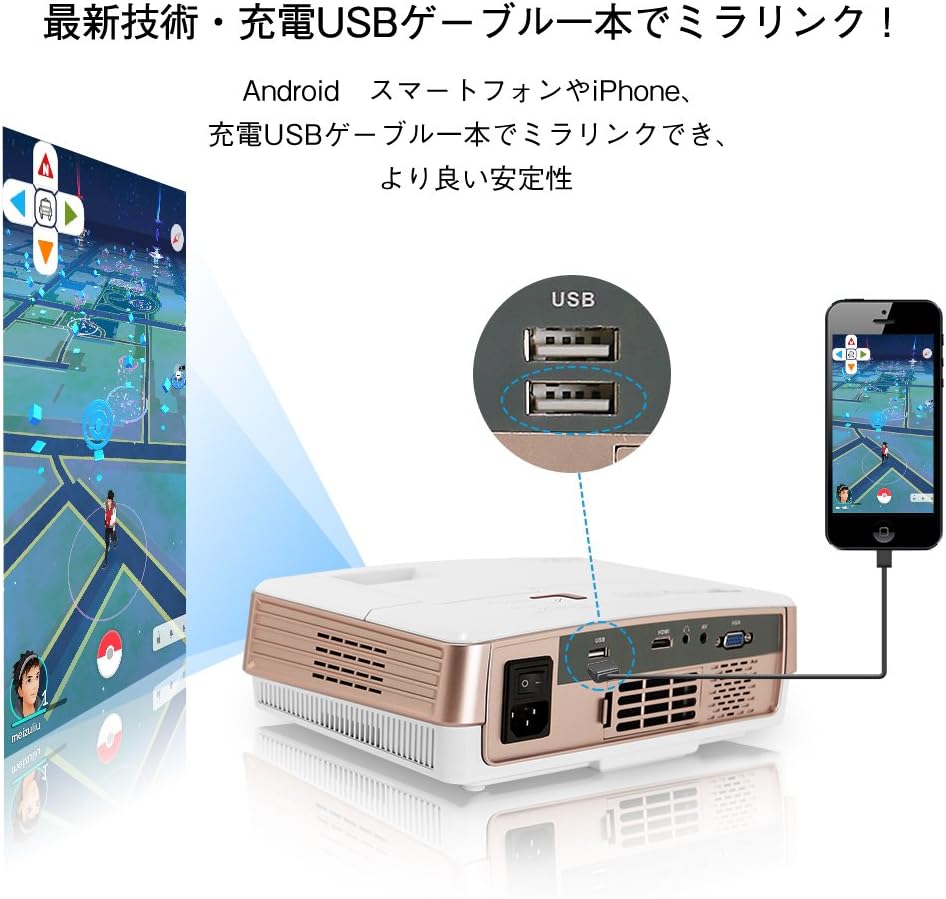 Amazon 小型 プロジェクターiphone Android スマホ直接に接続可 有線ミラーリング Led Lcd Hd 2800ルーメン 明るさ ホーム シネマ ゲーム 用 Usb Hdm Vga In Av入力対応 スピーカー内蔵 Cweug ホームプロジェクター Amazon 小型 プロジェクターiphone Android スマホ直接に接続可 有線ミラーリング Led Lcd Hd 2800ルーメン 明るさ ホーム シネマ ゲーム 用 Usb Hdm Vga In Av入力対応 スピーカー内蔵 Cweug ホームプロジェクター