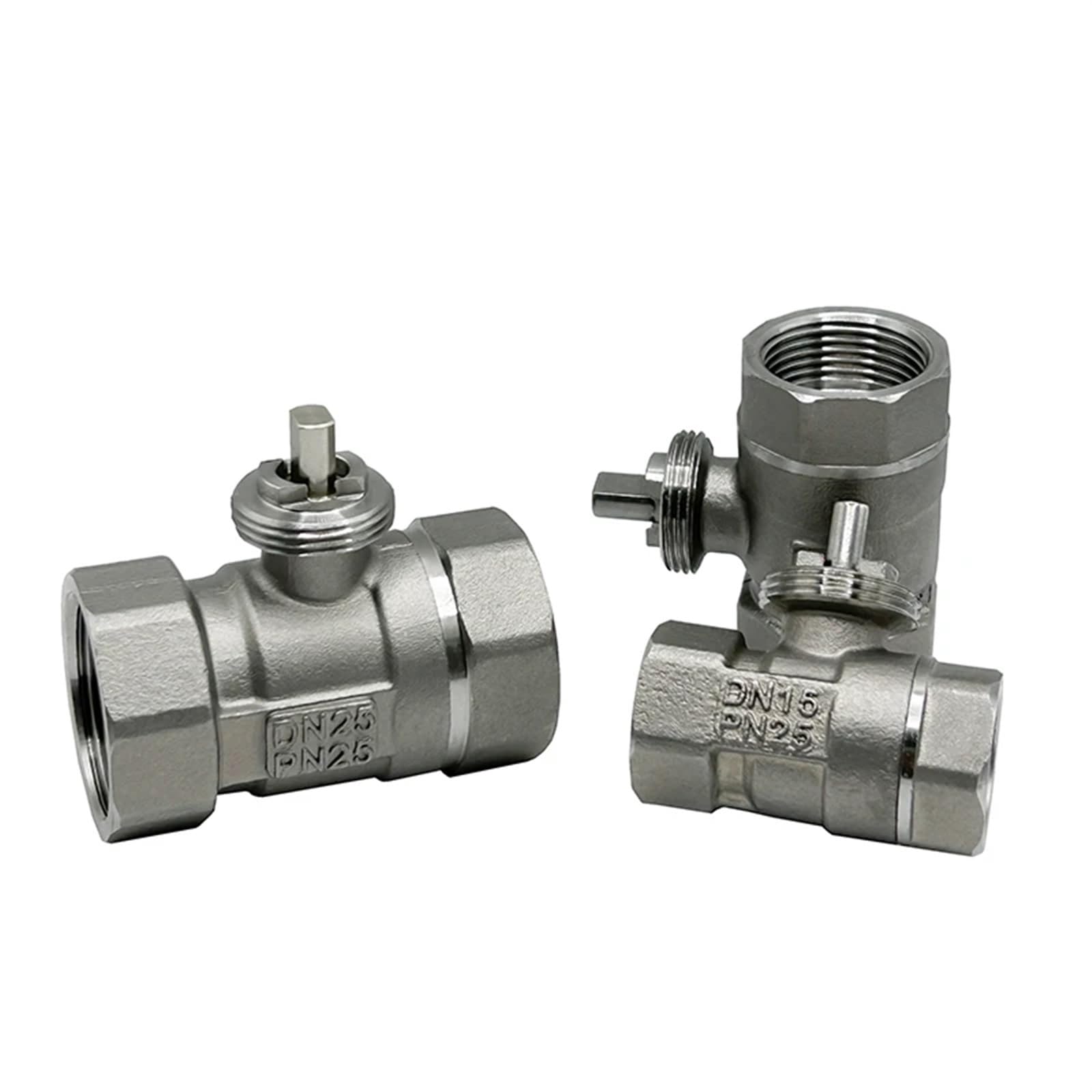 Cuerpo de válvula de bola motorizada DN25 de acero inoxidable con rosca eléctrica
