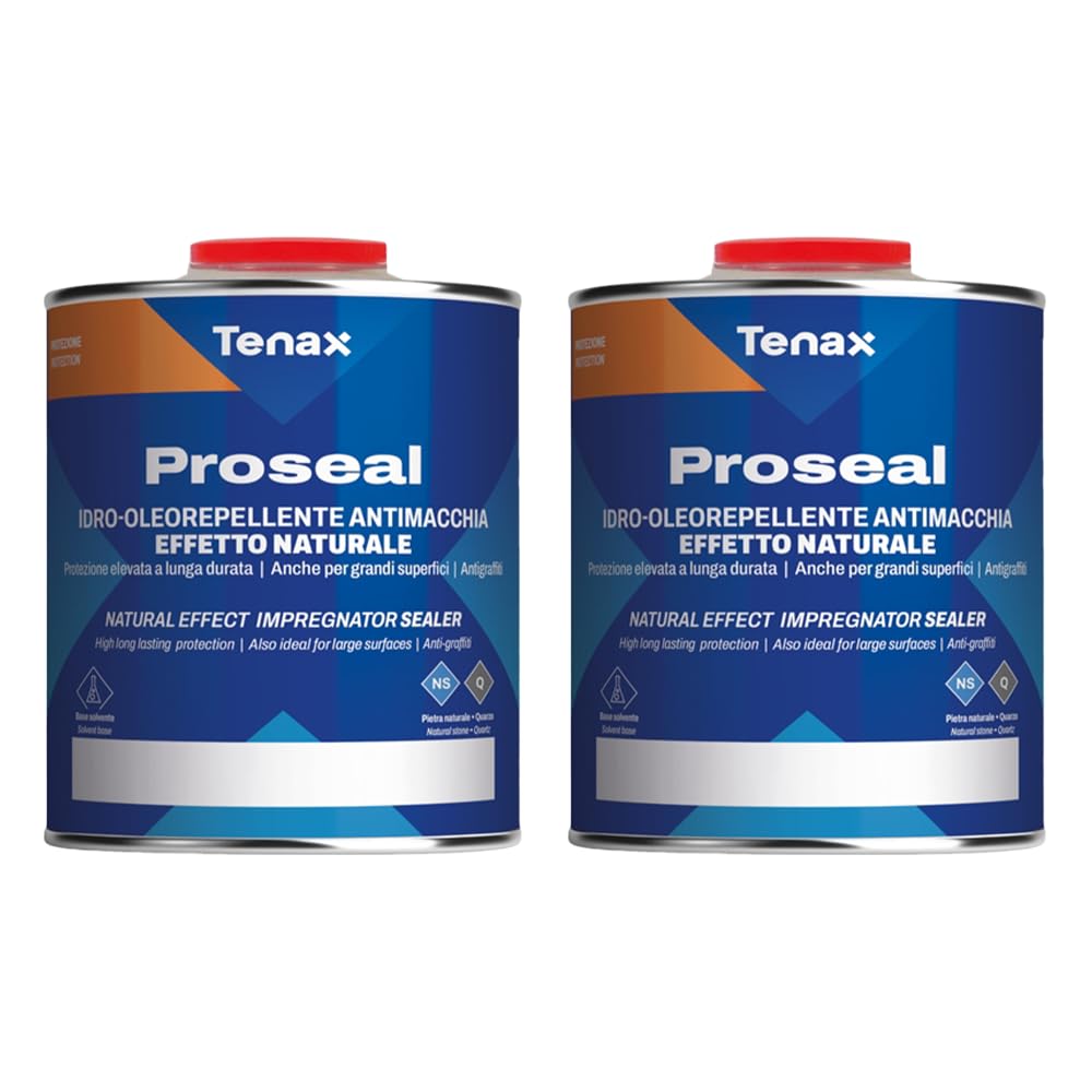 Tenax Proseal - Granite, Marble & Stone Sealer - 250mL (Pack of 2) Clear - Water Repellent - Industrial - 16.91 Fl Oz
