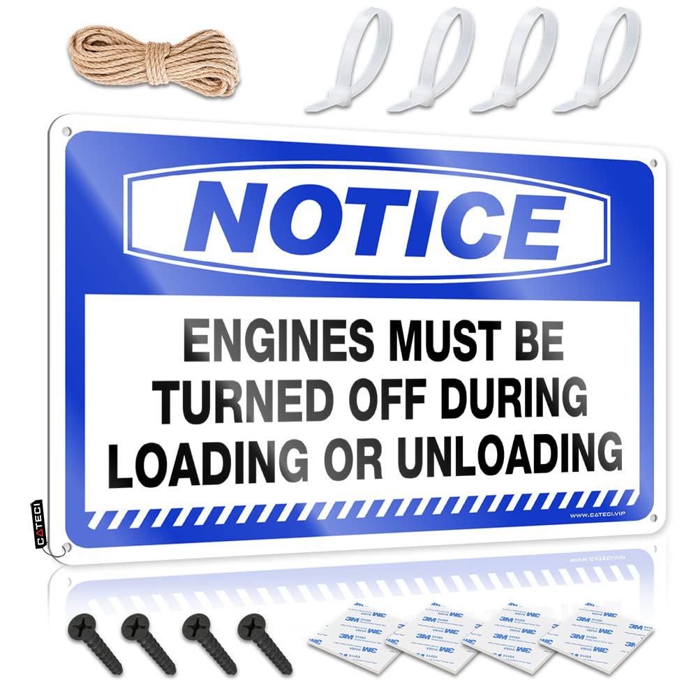 Mwfkkaddb One Color Tin Metal Sign Notice Engines Must Be Turned Off During Loading Or Unloading Tin Sign Man Cave Funny Signs Funny Tin Signs Vintage(30X40cm)