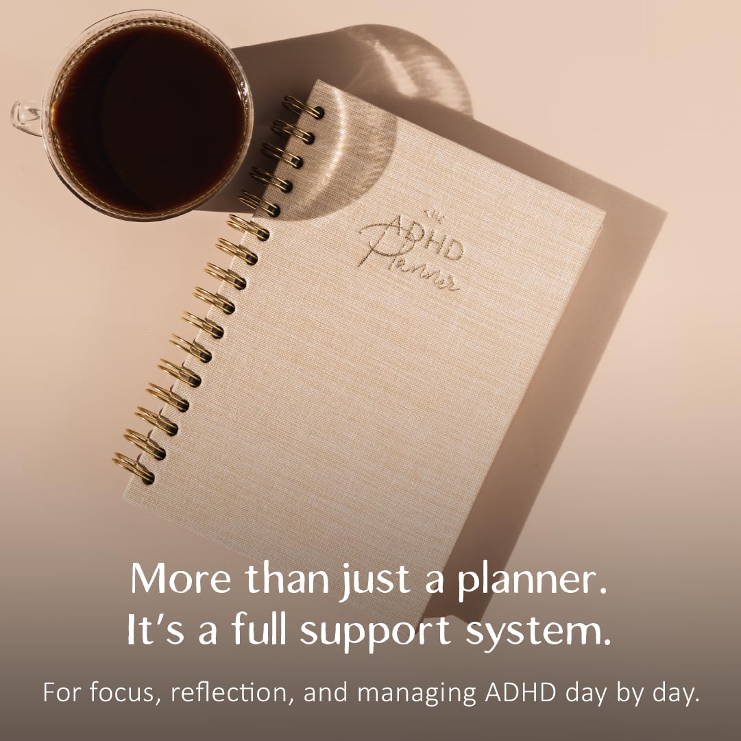 The ADHS Planner – Undatierter täglicher Wochenplan Organizer Tagebuch für unorganisierte Menschen – Gewohnheitstracker zeichnet Emotionen und Stimmung auf – akademische Ziele – Struktur und Fokus für