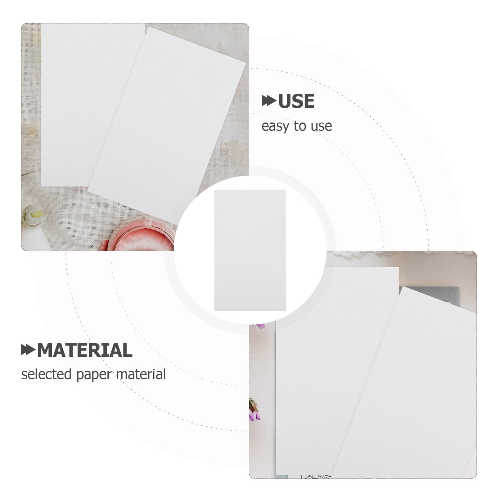ARTIBETTER 3 Sätze Visitenkarte Beidseitig Kindergarten Form Farbig Schmucklos Memoboard Kleine Notizkarten Karteikarten Der Schule Kleine Karteikarten Memo-karte Papier Weiß 200 Stück * 3