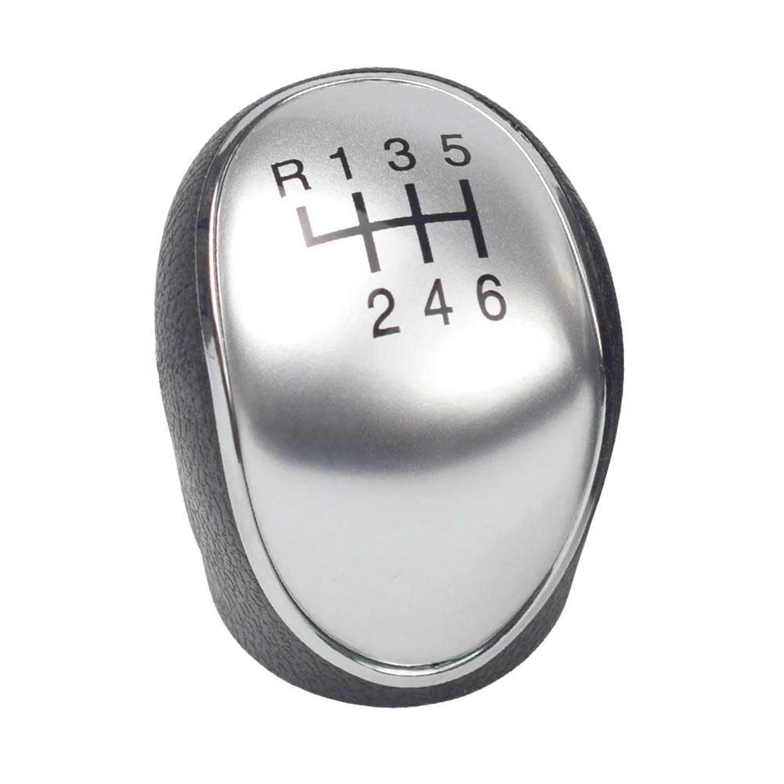 POANBCGY 6 Speed Gearstick Ball Joystick-Gear Shift Lever Knob Head Stick for Hyundai IX35 12-16 Manual Transmission Vehi Replacement Parts(Silver)
