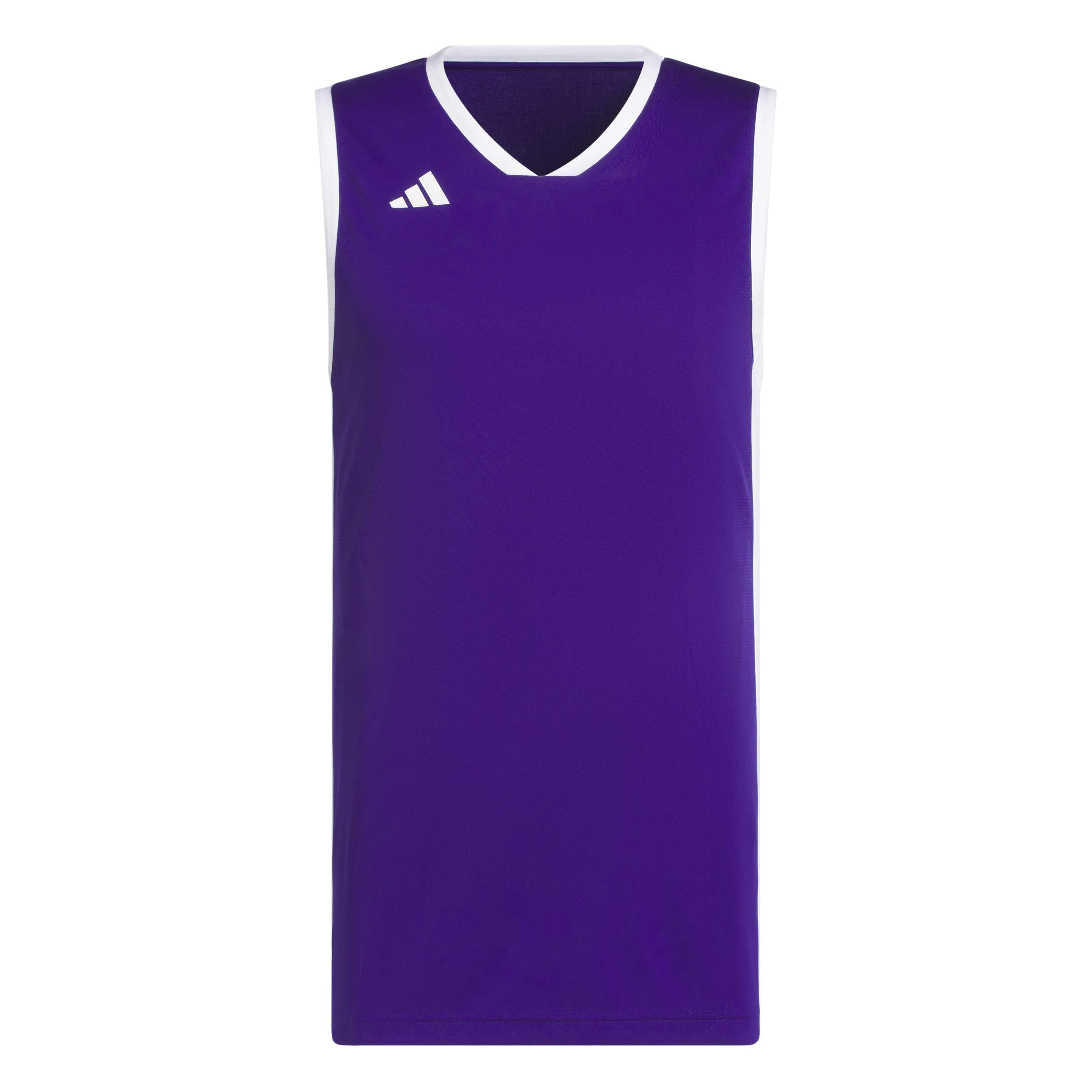 adidas Men's Mens Pulse Speed Bball Jersey Shirt, Team Colleg Purple/White, XXL