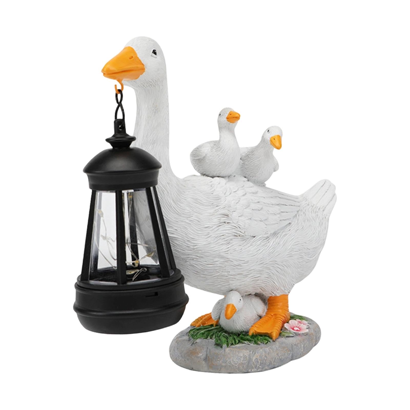 Estatua de de Jardín con Luz Solar: Idea de Regalo para La Decoración de Exteriores.