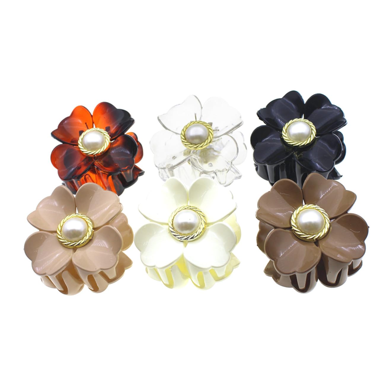 18stücke Blüten Haarspangen Für Frauen Und Mädchen Rutschfeste Haarklammern Für Pferdeschwanz Makeup Bad Und Alltag Praktische Haarschmuck Clips Verschiedenen Farben