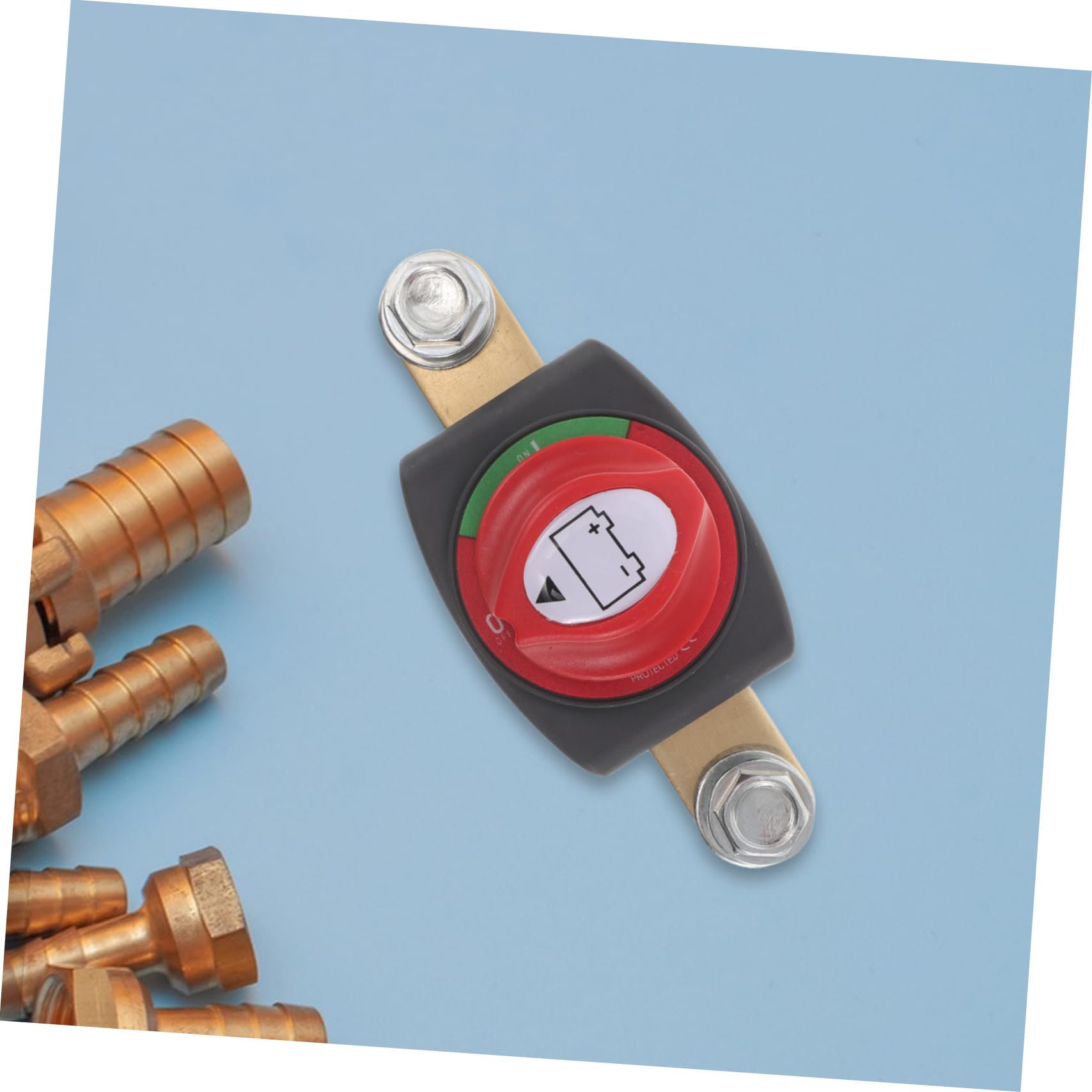 Interruttore di Scollegamento Batteria Auto in Ottone e Abs | Design di Interruzione Integrato, Accessorio per Modifiche Automotive, Uso su Batteria
