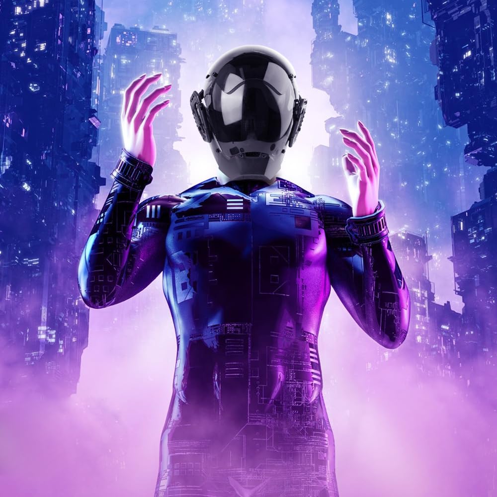 Máscara Cyberpunk, máscara de Cyberpunk con tecnología futurista, casco cyberpunk para adultos, fiesta de Halloween, máscara de cosplay para fiestas, música, festivales, accesorios