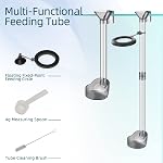 Boxtech Shrimp Ensemble de vaisselle d'alimentation, Kit de tube d'aquarium poisson avec anneau d'allaitement, Brosse de nettoyage pour réservoir de poisson