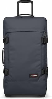 Tranverz M Medium Suitcase 78L (67 x 35.5 x 30 cm), Durable Rolling Luggage, Lightweight Travel Bag with Double Compartments, Telescopic Handle & TSA Lock - BLUE DOWNTOWN