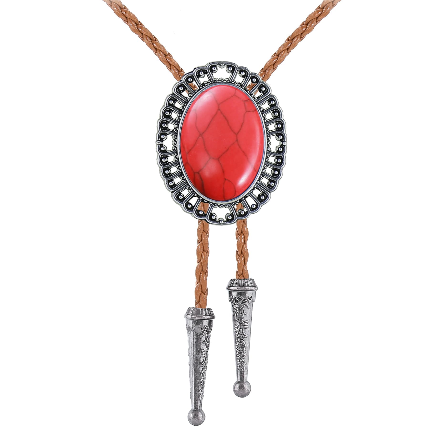 GelConnie Bolo Tie for Men Women Vintage Western Cowboy Necktie Adjustable