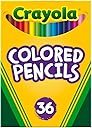 Crayola Colored Pencils (36ct), Kids Pencil Set, Pre-Sharpened Coloring Book Pencils for Kids & Adults, Arts & Crafts Supplies, Ages 3+