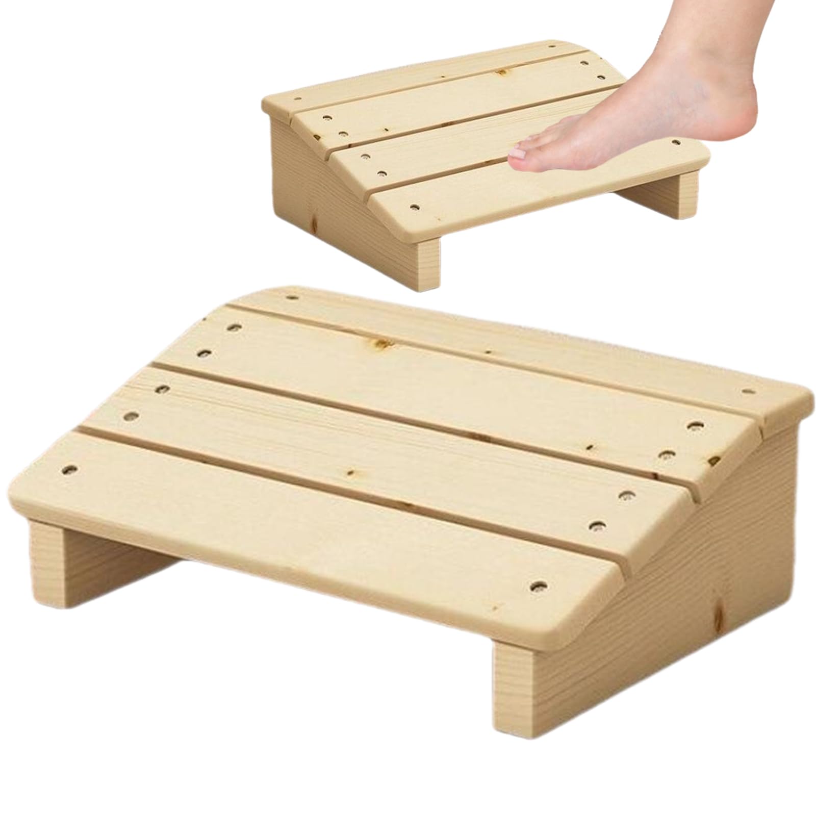 Poggiapiedi da scrivania inclinato per sotto la scrivania, poggiapiedi in legno, 30 x 20 x 10 cm, poggiapiedi basso sotto la scrivania, poggiapiedi per ufficio, sauna, casa infermieristica