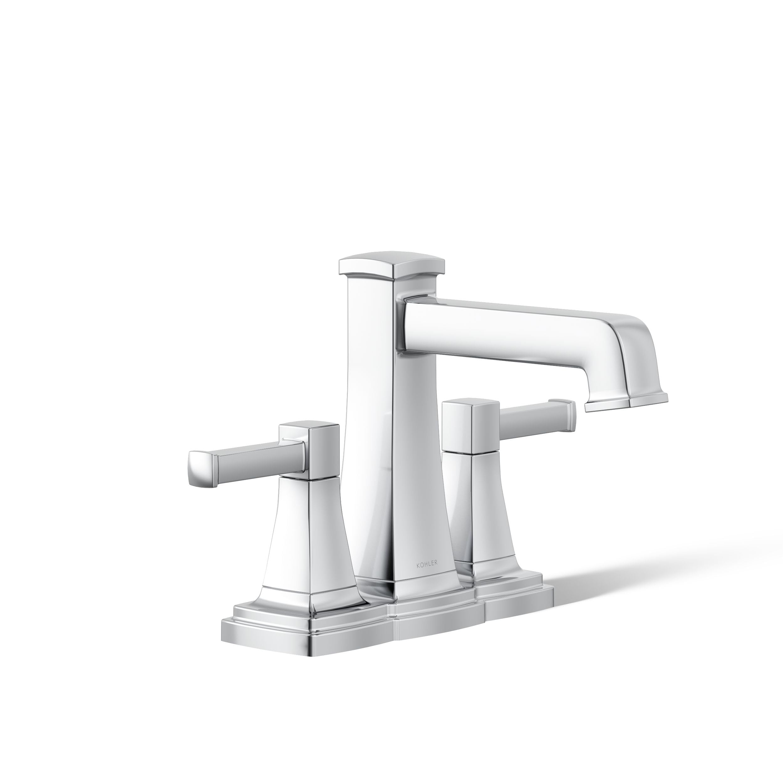 Robinet d'évier de salle de bain Kohler Riff contre les éclaboussures de lavabo