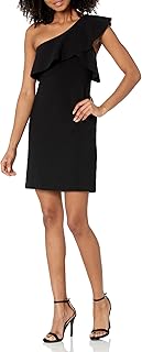 Rent the Runway Pre-Loved One Shoulder Ruffle Dress
