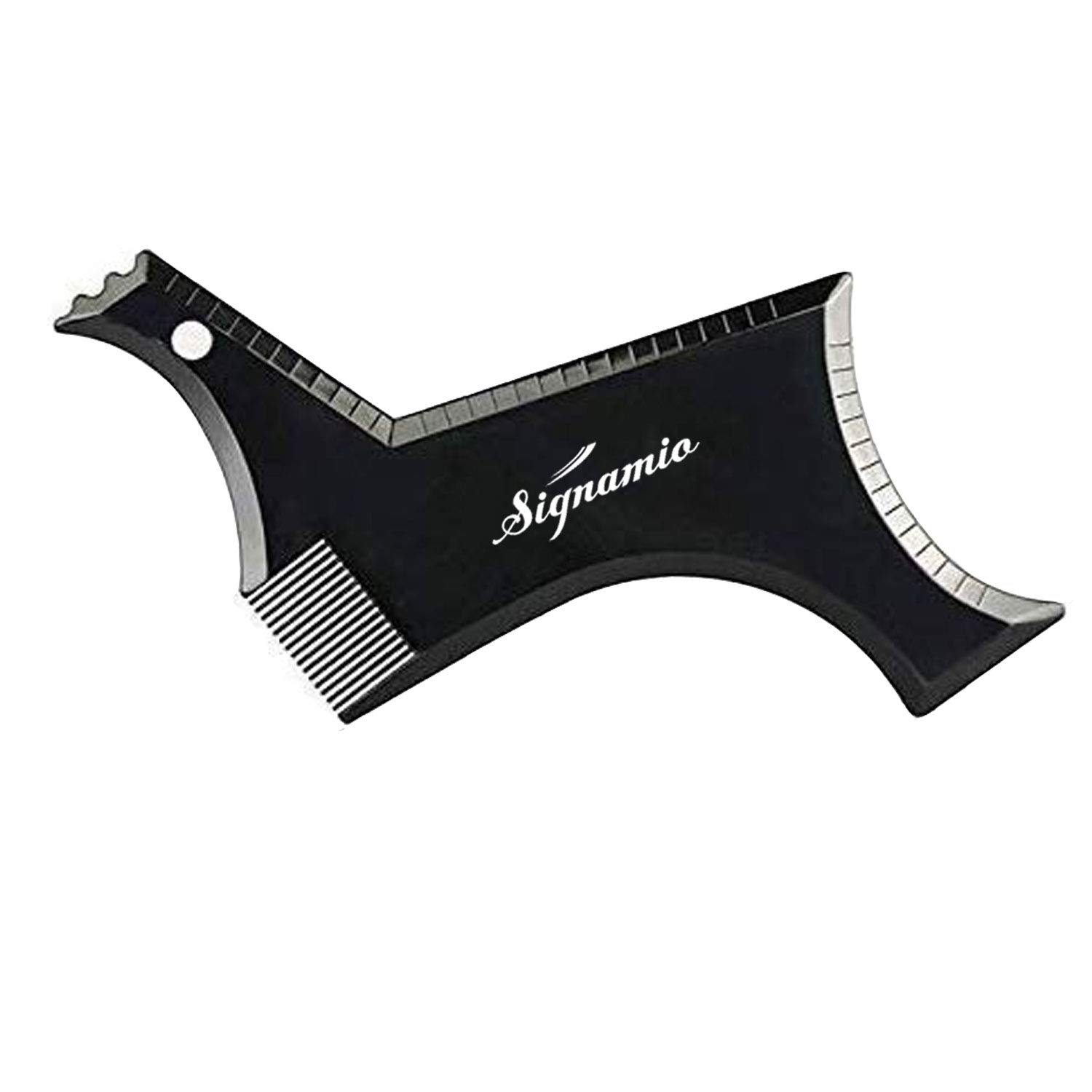 SIGNAMIO® Beard Shaper Tool With Comb For Men, Home And Salon Use, Men Beard Accessories (Black) - 1-Pcs- DSN-1
