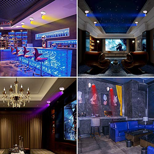 Led Rgb Wireless Spotlight Battery Operated Accent Lights Color Changing Picture Lighting Rgb Dimmable Closet Light With Remote Stick On Anywhere For Lighting Up Painting, Wall, Closet (2Pack) #TOP6