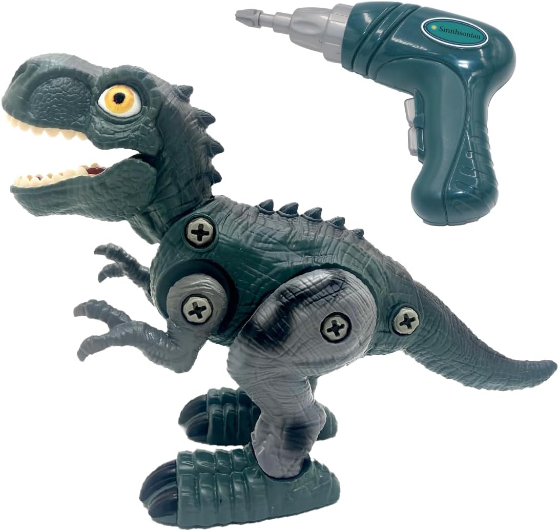 Smithsonian DIY T-Rex Walking Dinosaur Robot Toy Stem Science Kit - Steam Building for Kids Ages 4+
