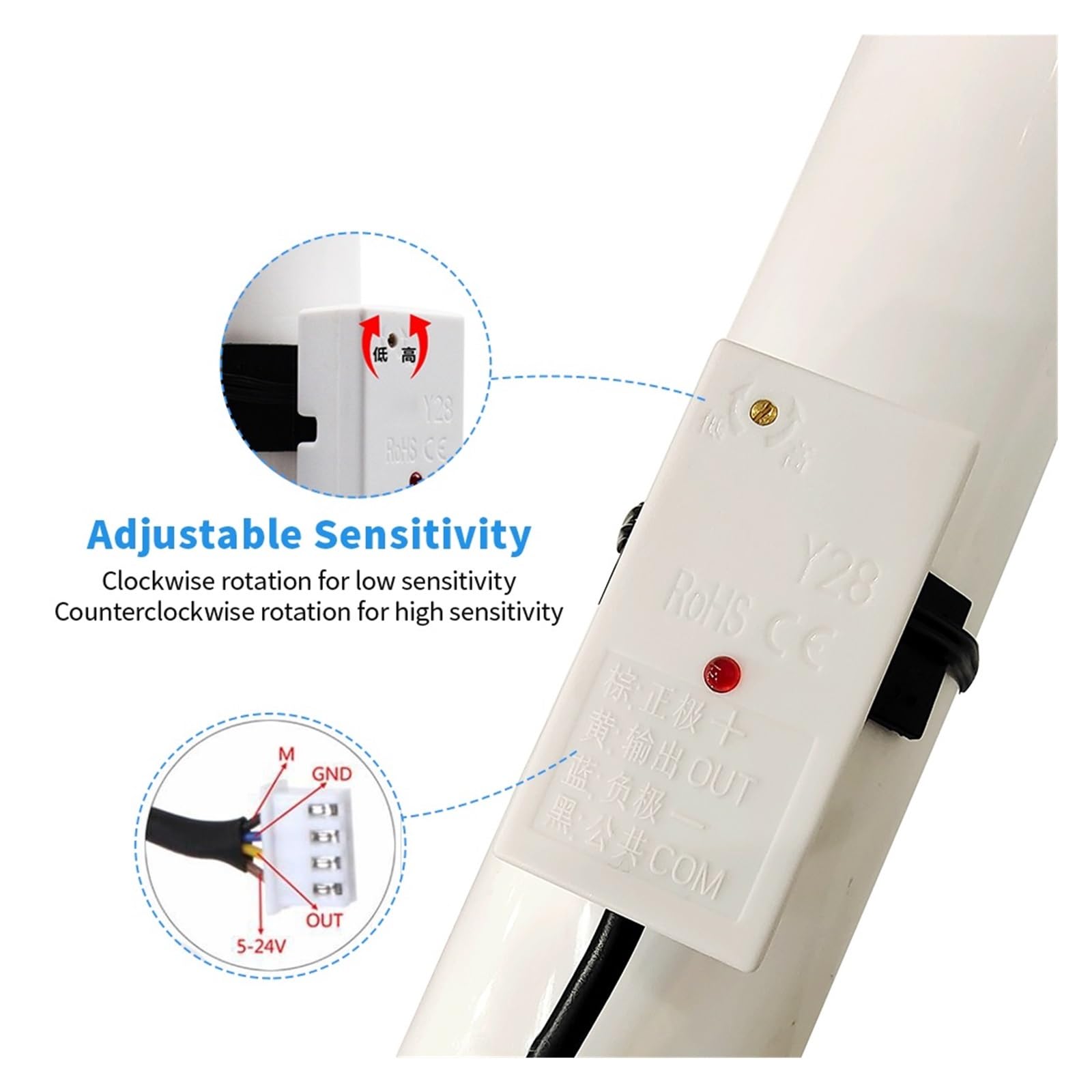 Sensor capacitivo de nivel de líquido y agua XKC-Y28 de 5/12/24 V(XKC-Y28-NC-5V)