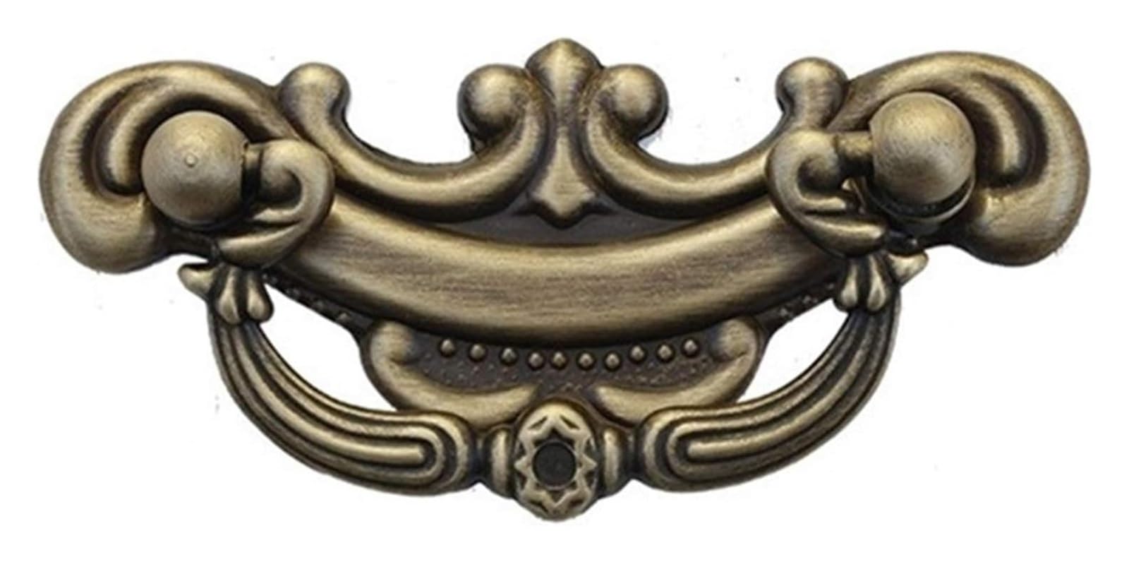 VOPLIVAT Vintage Brass Cabinet Drawer Pulls, Brass Cupboard Knobs Cabinet Drawer Handles, Bronze(Bronze)