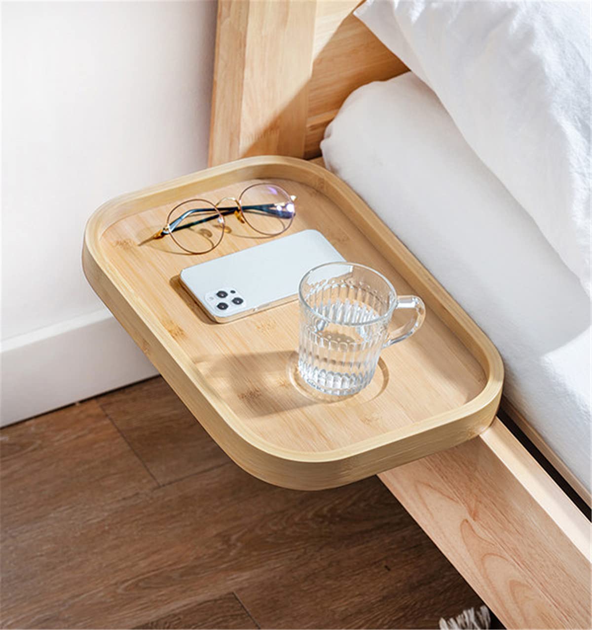 Buy Bedside Shelf for Bed College Dorm Room Clip on Nightstand with